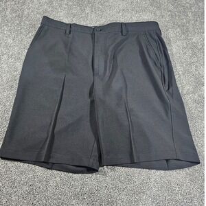 FootJoy(FJ) Golf Shorts Mens 38 Black Performance Stretch Flat Front Activewear